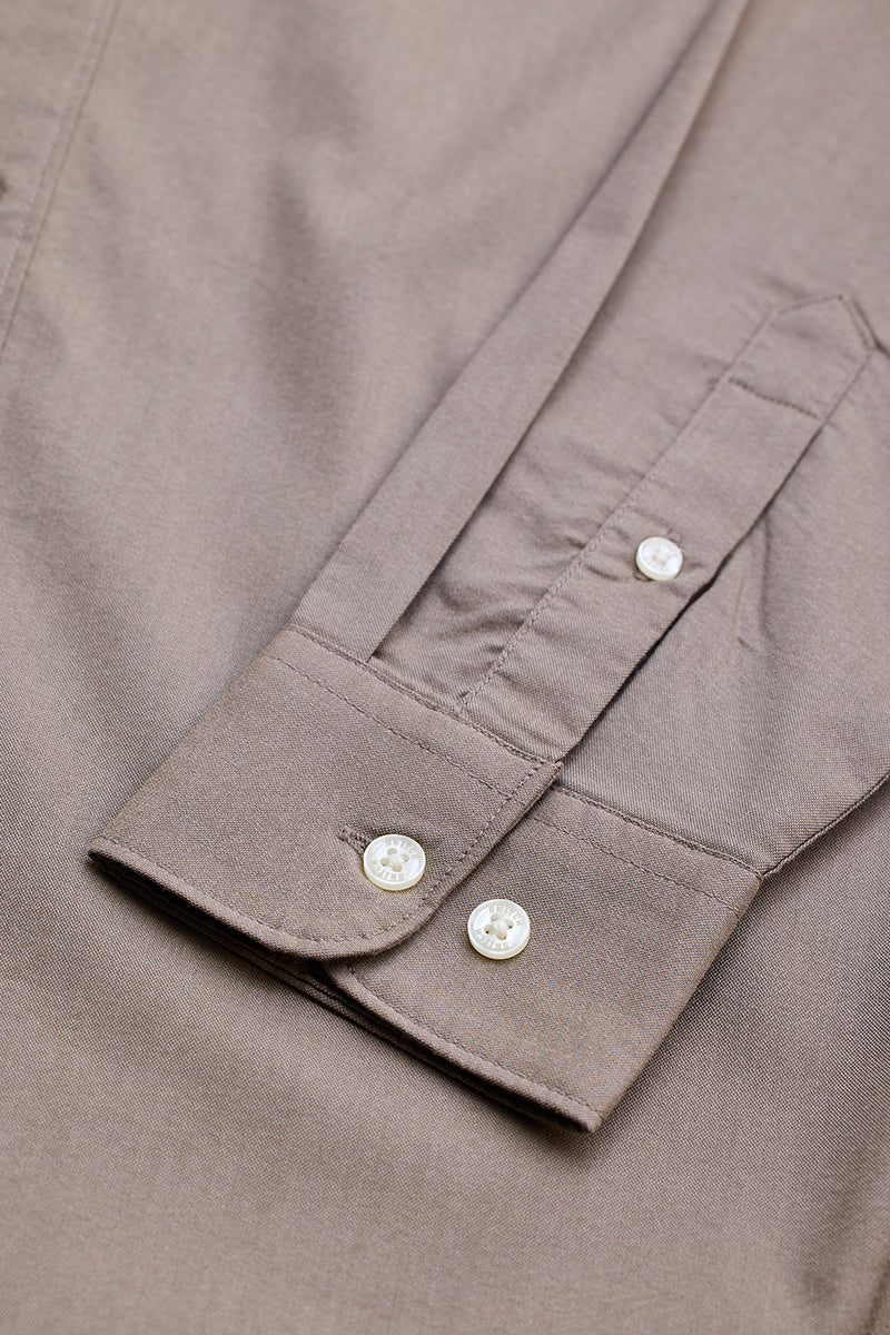 Hazelnut Solid Oxford Shirt