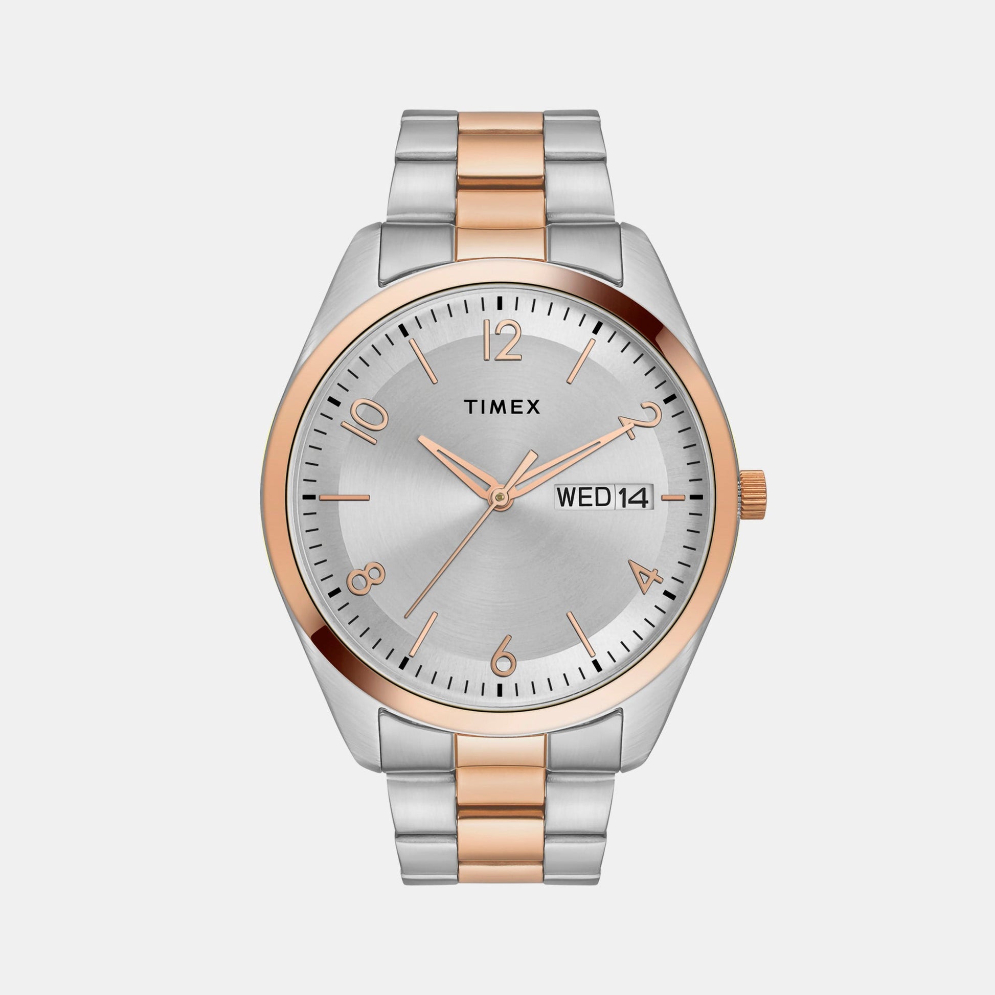 Classics Men Quartz Silver Dial Analog Stainless Steel Watch TWTG10405