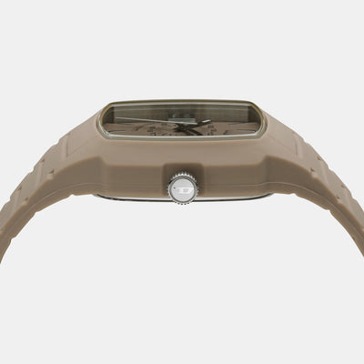 Cliffhanger 2.0 Men Quartz Beige Dial Analog Silicone Watch DZ2167