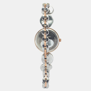 Fria Women Quartz Silver Dial Analog Brass Watch TWEL17002