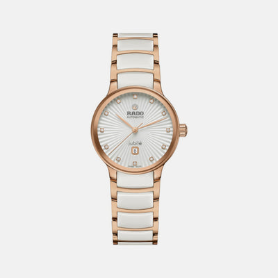 Centrix Women Automatic White Dial Analog Stainless Steel Watch R30019744