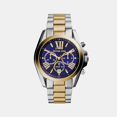 Bradshaw Women Quartz Blue Dial Chronograph Stainless Steel Watch MK5976