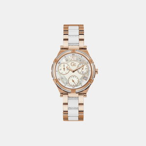 CableSport Women Quartz Two Tone Dial Chronograph Stainless Steel Watch Y87002L1MF