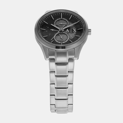 Dante Men Quartz Black Dial Chronograph Stainless Steel Watch AX1873