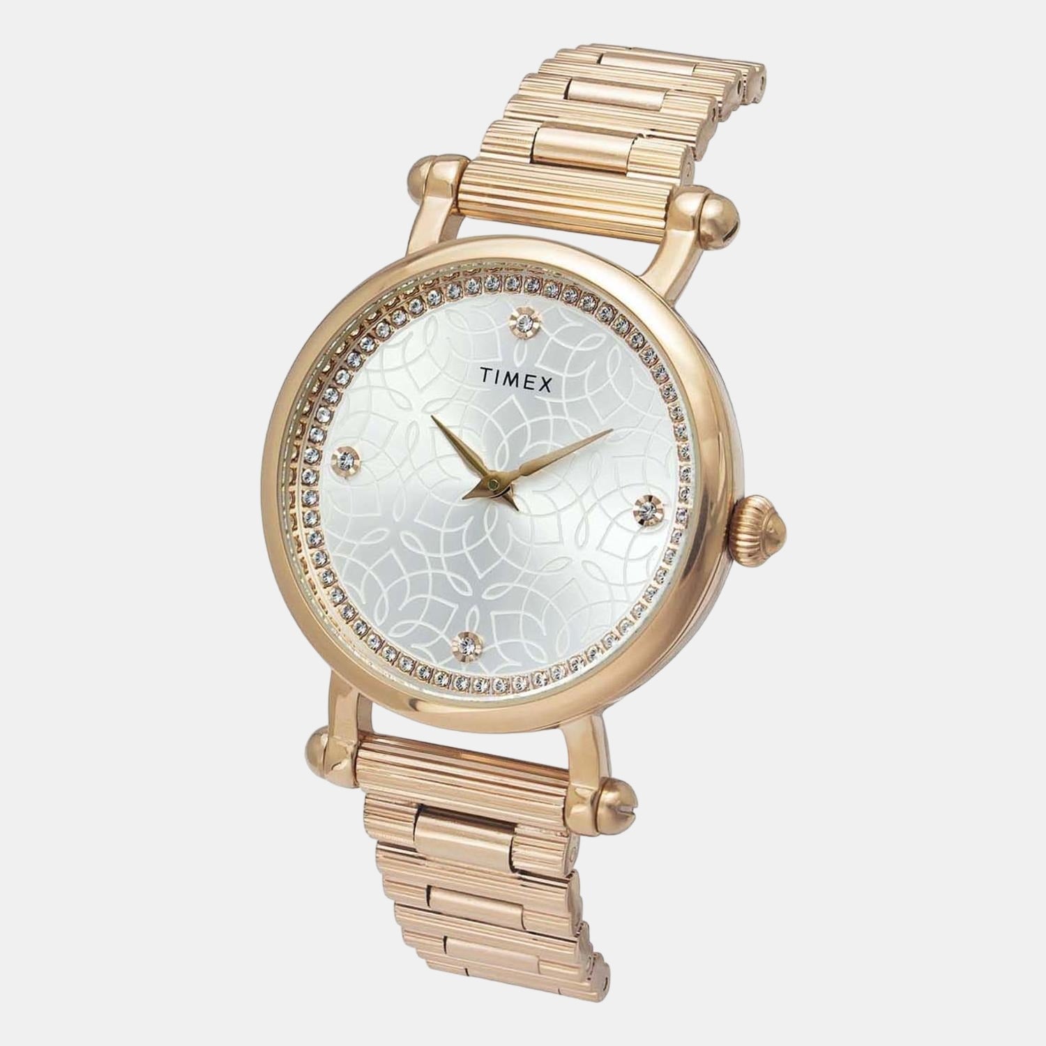 Fria Women Quartz Silver Dial Analog Stainless Steel Watch TWEL14301