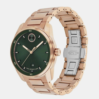 Bold Verso Men Quartz Green Dial Analog Stainless Steel Watch 3601138