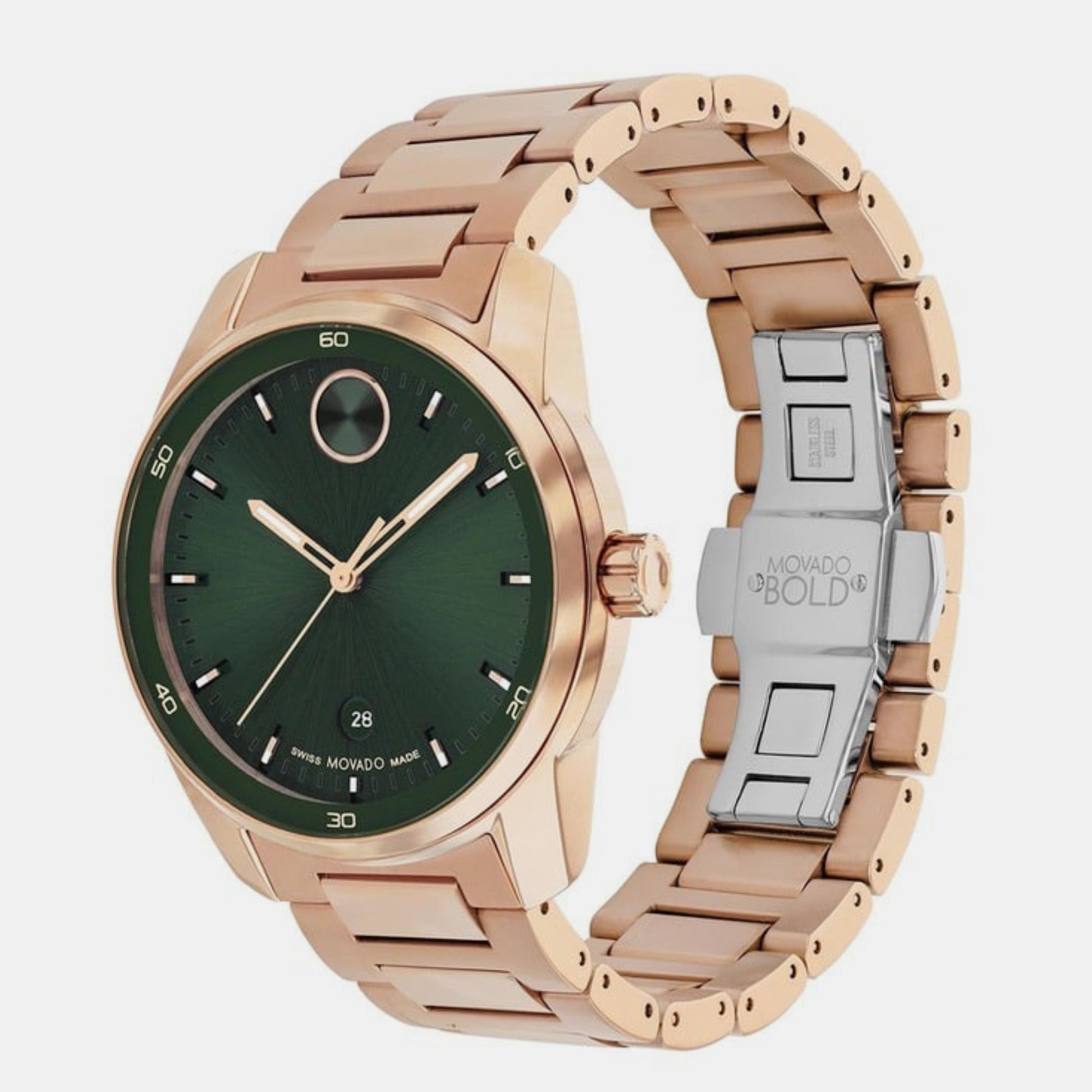 Bold Verso Men Quartz Green Dial Analog Stainless Steel Watch 3601138
