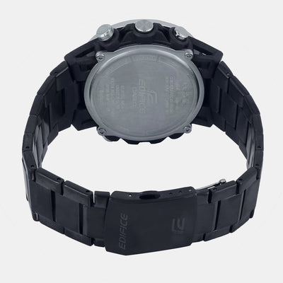 Edifice Men Quartz Black Dial Analog-Digital Stainless Steel Watch ED576