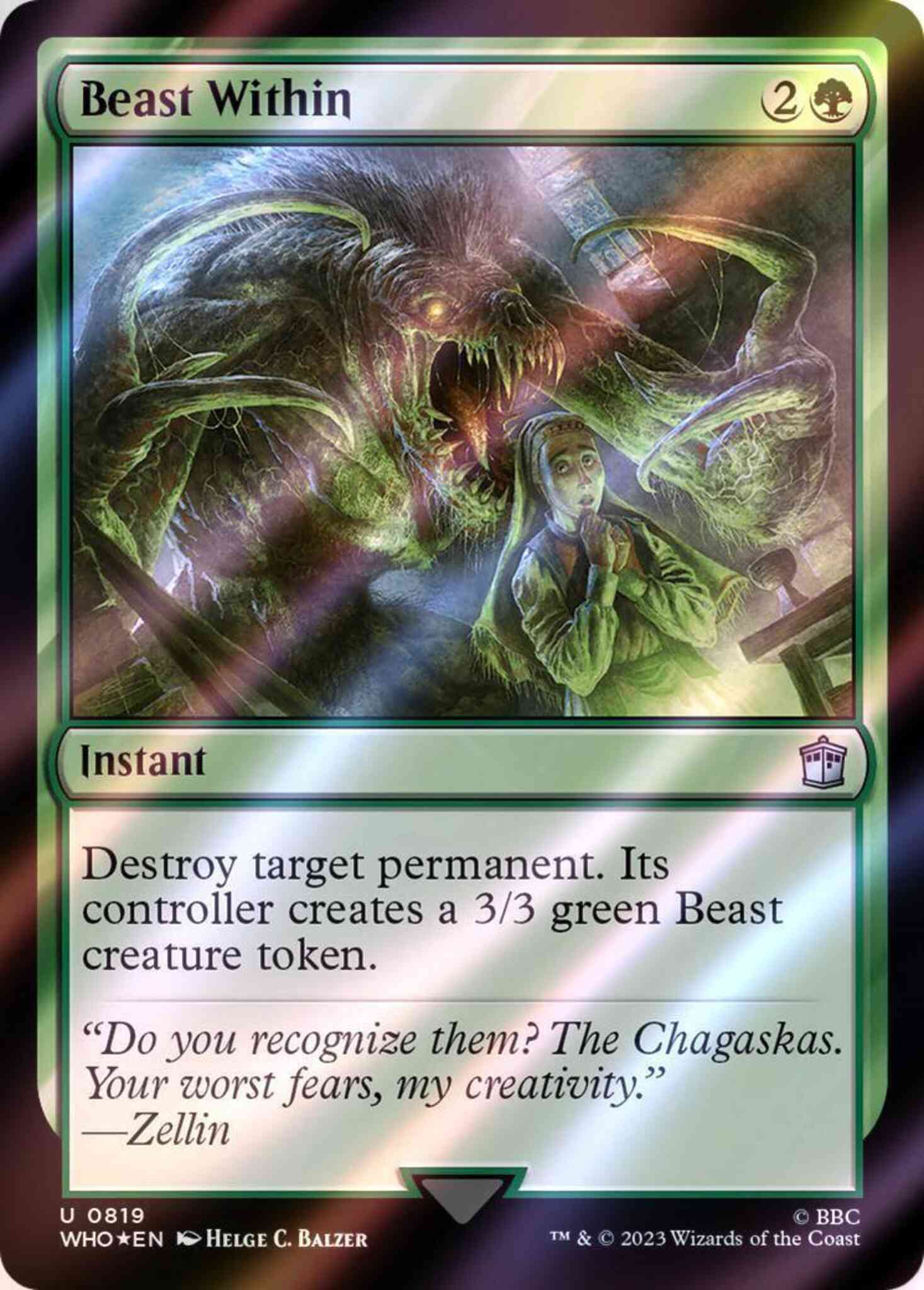 Beast Within [819] [Universes Beyond: Doctor Who] [Surge Foil]