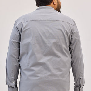 Light Grey Mandarin Shirt