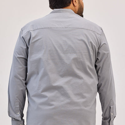 Light Grey Mandarin Shirt