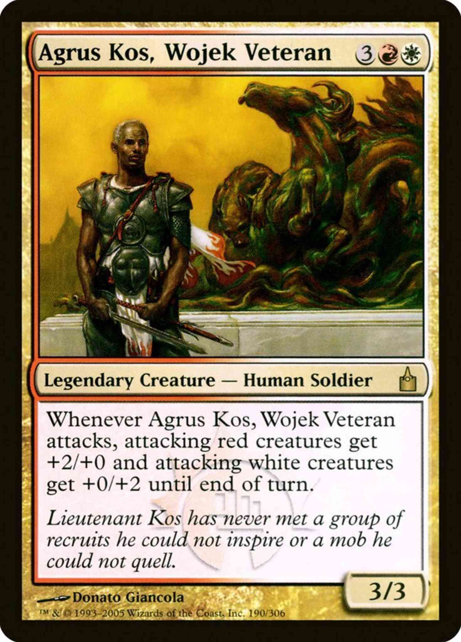 Agrus Kos, Wojek Veteran [190] [Ravnica City Of Guilds] [Non-Foil]