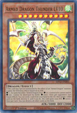 Armed Dragon Thunder LV10 - MP22-EN001 - Ultra Rare - 1st Edition