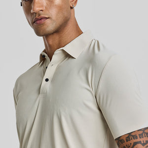 Cream Stitchless Polo T-Shirt