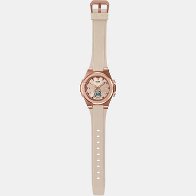 Baby-G Women Quartz Rose Gold Dial Analog-Digital Resin Watch BX194
