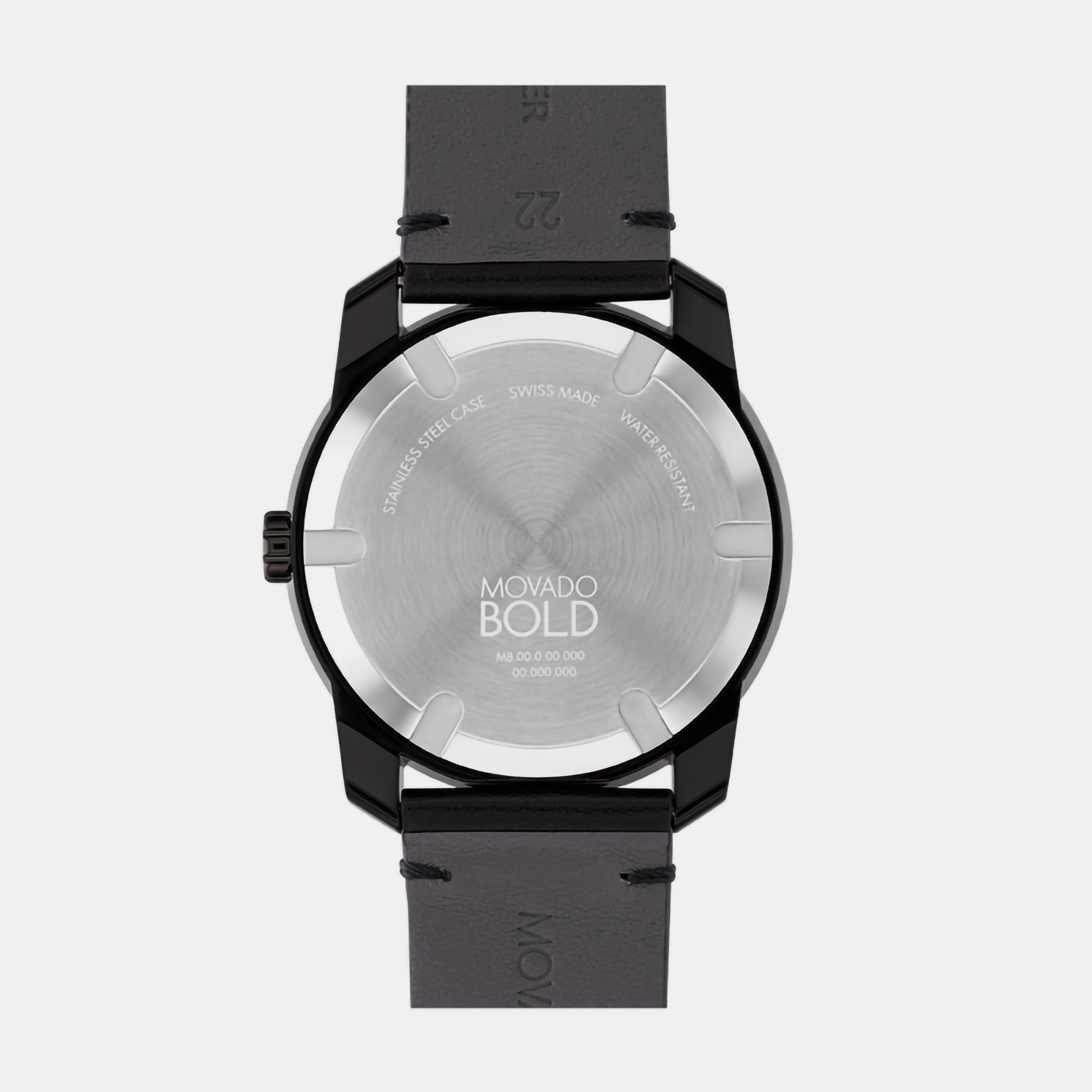 Bold Men Quartz Black Dial Analog Leather Watch 3601154