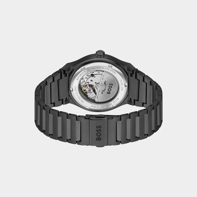 Candor Men Quartz Black Dial Analog Stainless Steel Watch 1514120