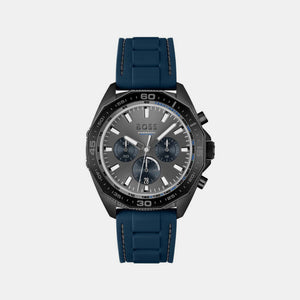 Energy Men Quartz Black Dial Chronograph Silicone Watch 1513972