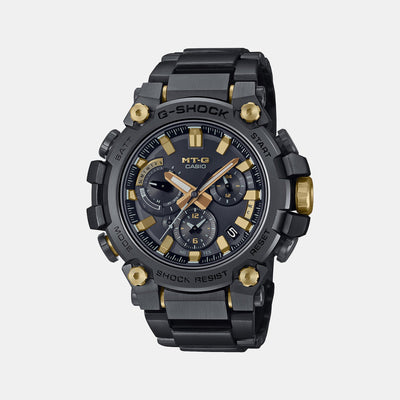 G-Shock Men Quartz Black Dial Analog Stainless Steel Watch G1323