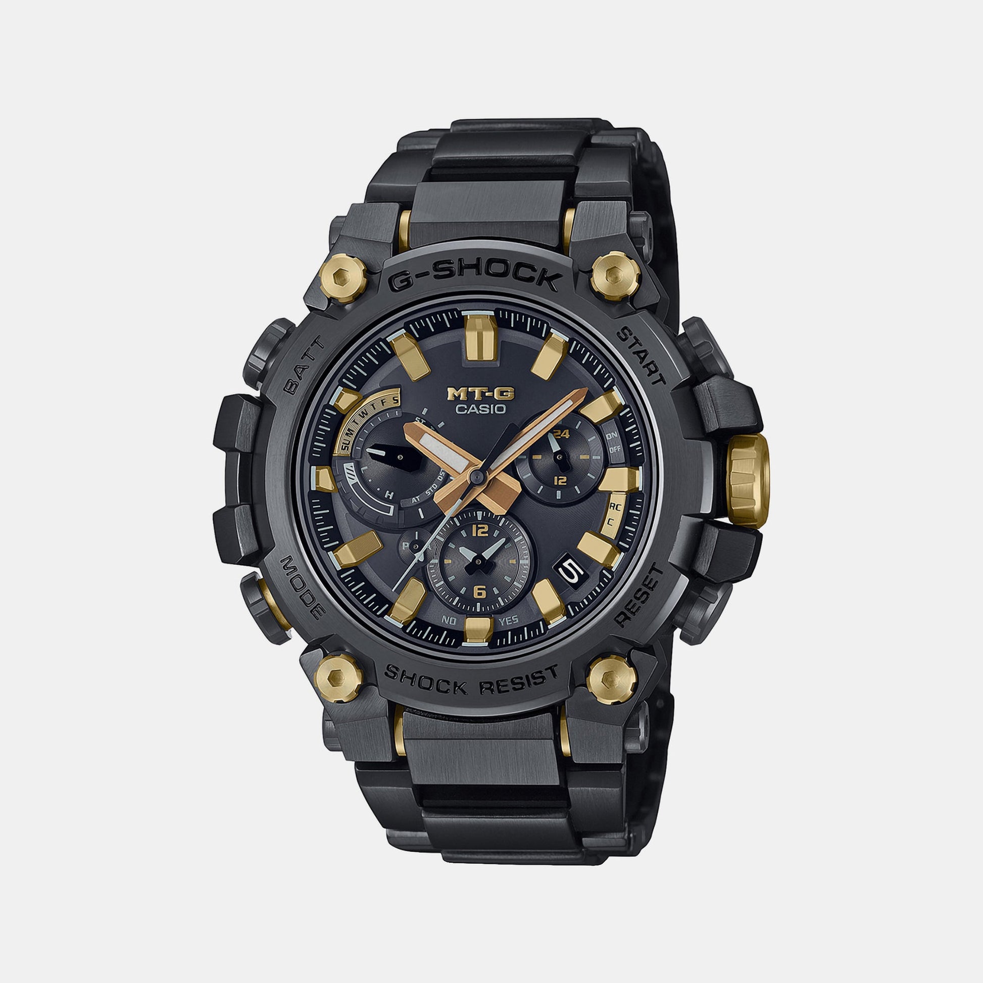 G-Shock Men Quartz Black Dial Analog Stainless Steel Watch G1323