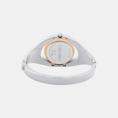 Ck Elation Women Quartz Silver Dial Analog Stainless Steel Watch 25200424