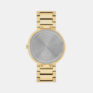 Bold Women Quartz Rose Gold Dial Analog Stainless Steel Watch 3601088