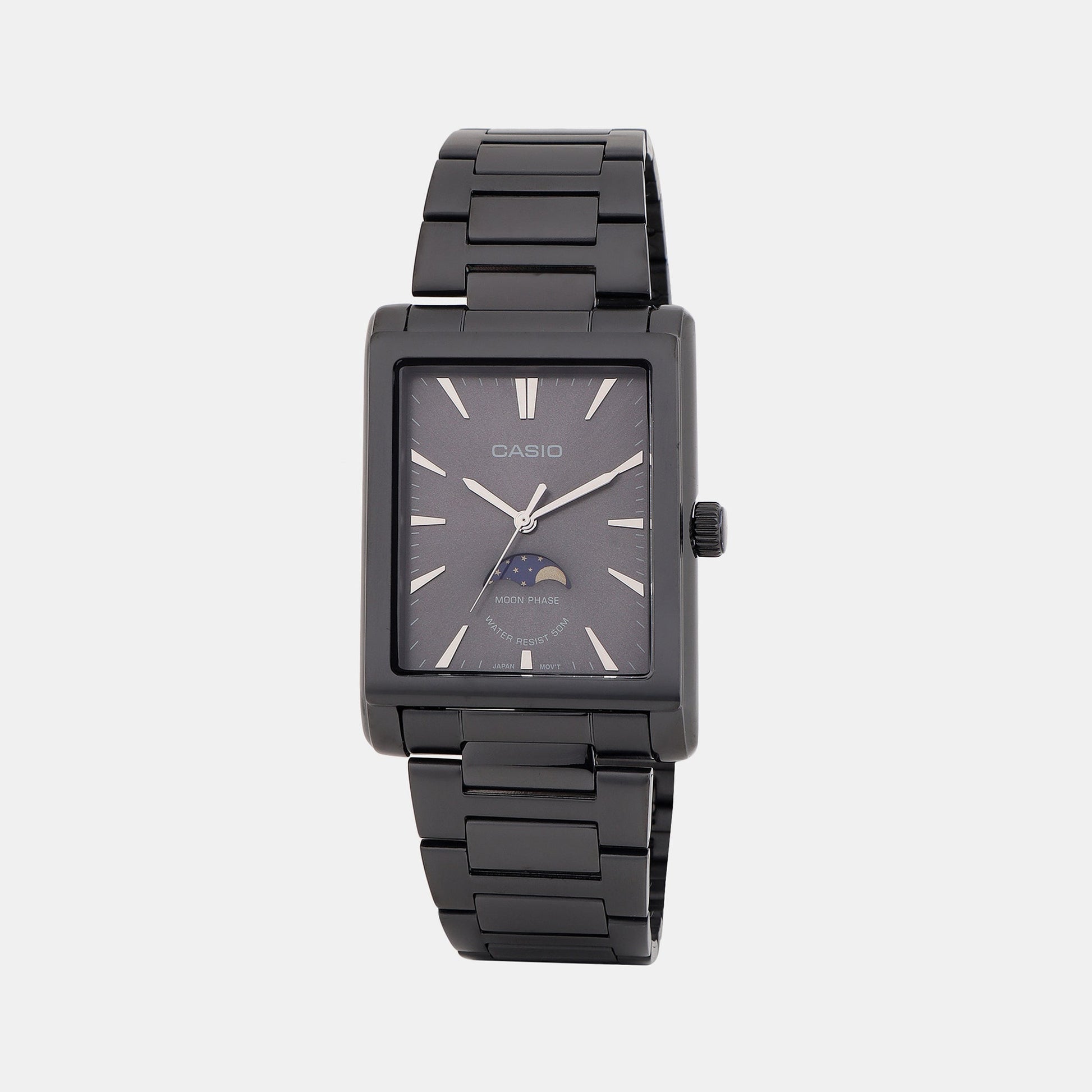 Enticer Men Quartz Black Dial Analog Stainless Steel Watch A2169