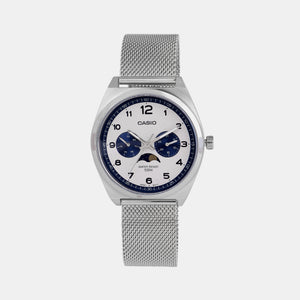 Enticer Men Quartz White Dial Chronograph Stainless Steel Watch A2180