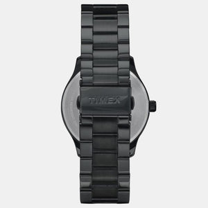 Fashion Men Quartz Black Dial Multi-Function Stainless Steel Watch TWEG18508