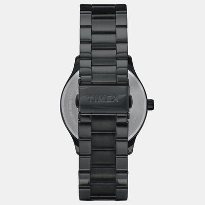 Fashion Men Quartz Black Dial Multi-Function Stainless Steel Watch TWEG18508