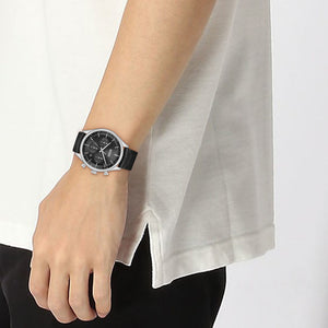 Gregor Men Quartz Black Dial Chronograph Leather Watch 1514049
