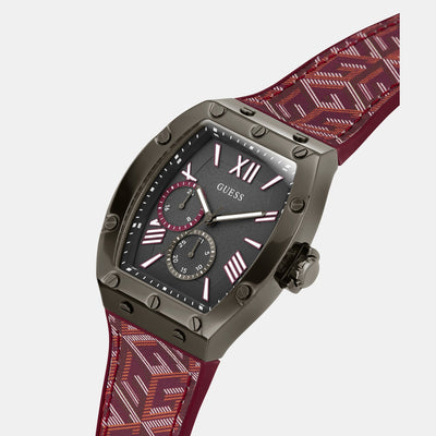 Falcon Men Quartz Grey Dial Analog Silicone Watch GW0645G4