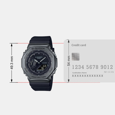 G-Shock Men Quartz Black Dial Analog-Digital Resin Watch G1371