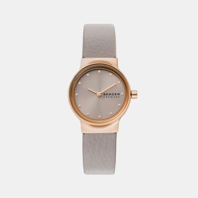 Freja Lille Women Quartz Grey Dial Analog Leather Watch SKW3005