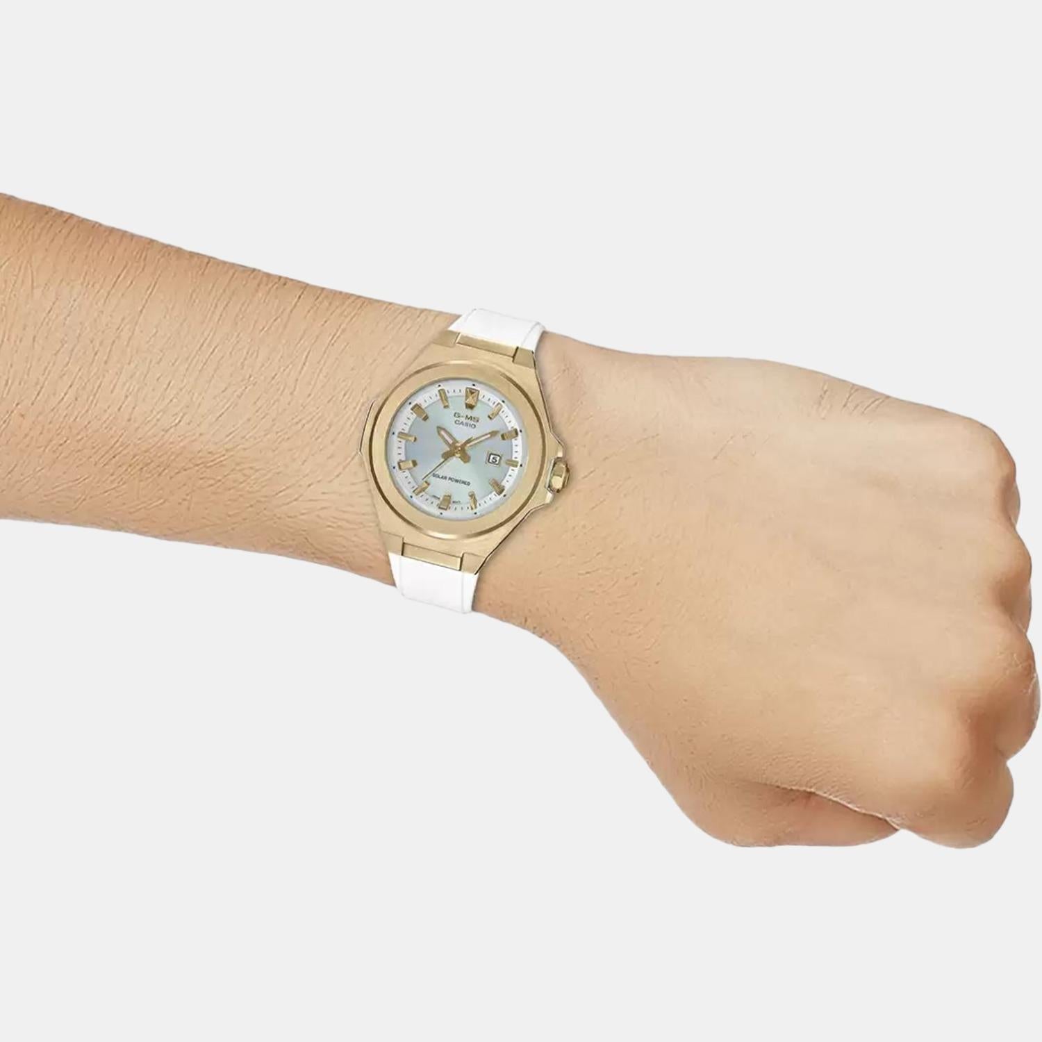 Baby-G Women Quartz White Dial Analog Resin Watch BX183