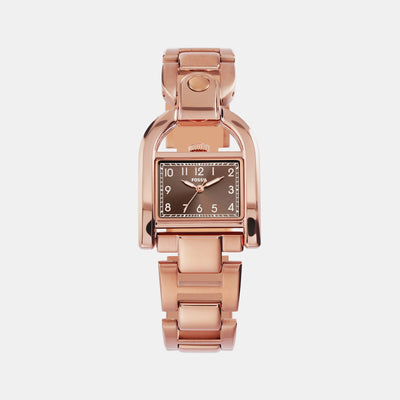 Harwell Women Quartz Brown Dial Analog Stainless Steel Watch ES5328
