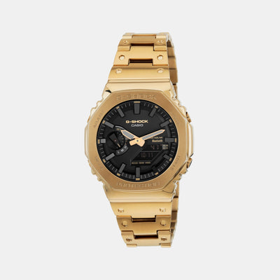 G-Shock Men Quartz Black Dial Analog-Digital Stainless Steel Watch G1384
