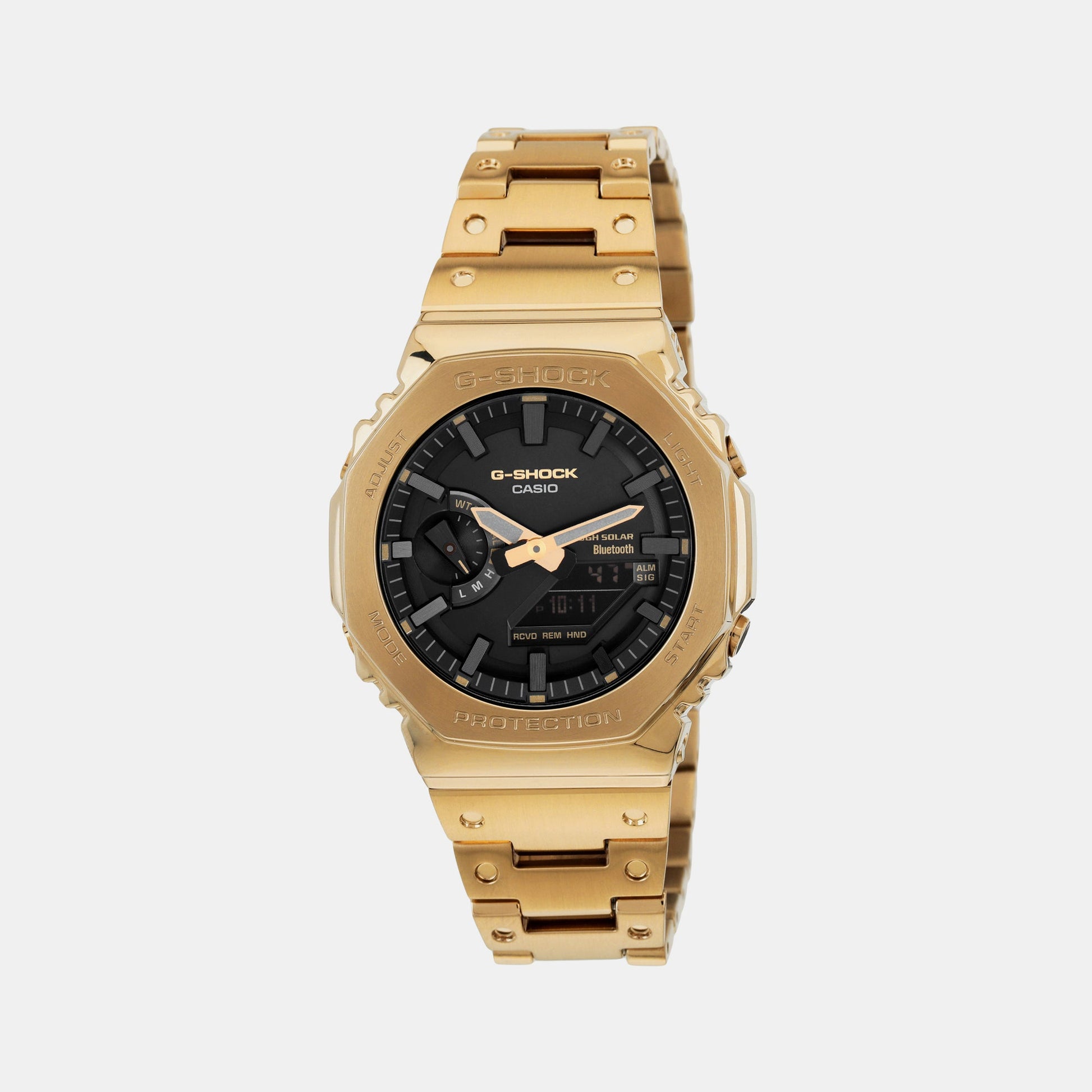 G-Shock Men Quartz Black Dial Analog-Digital Stainless Steel Watch G1384