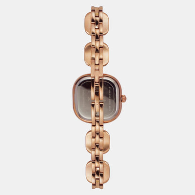 Fria Women Quartz Mother Of Pearl Dial Analog Brass Watch TWEL17100