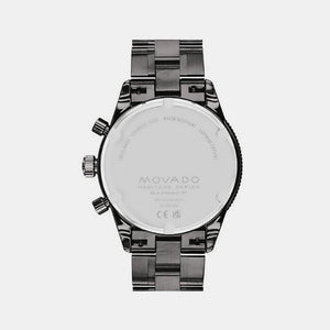 Calendoplan S Heritage Men Quartz Black Dial Chronograph Stainless Steel Watch 3650125