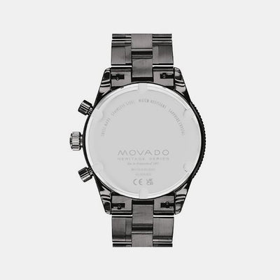 Calendoplan S Heritage Men Quartz Black Dial Chronograph Stainless Steel Watch 3650125