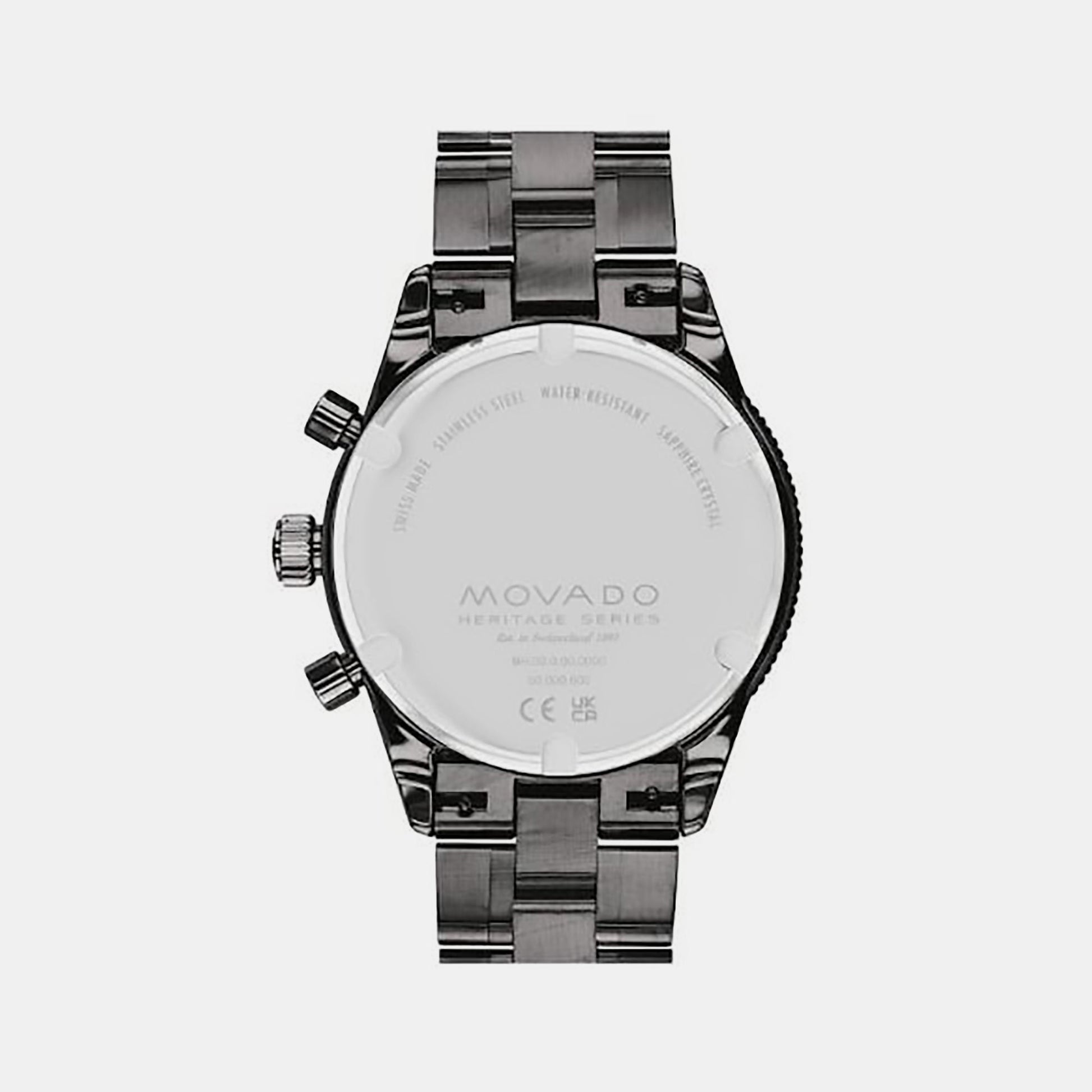 Calendoplan S Heritage Men Quartz Black Dial Chronograph Stainless Steel Watch 3650125