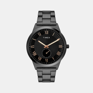 Classics Men Quartz Black Dial Analog Stainless Steel Watch TWTG10009