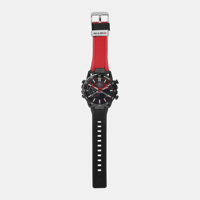 Edifice Men Quartz Black Dial Analog-Digital Resin Watch ED579