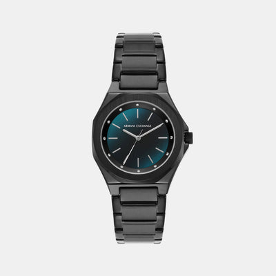 Andrea Women Quartz Blue Dial Analog Stainless Steel Watch AX4609