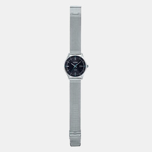 Enticer Men Quartz Black Dial Analog Stainless Steel Watch A2106