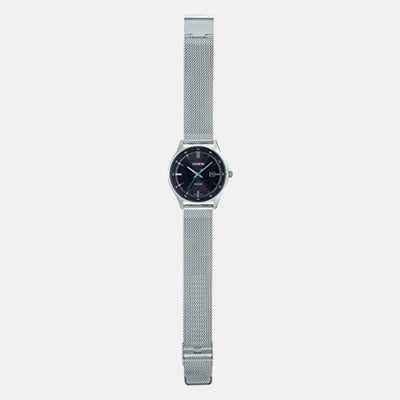 Enticer Men Quartz Black Dial Analog Stainless Steel Watch A2106