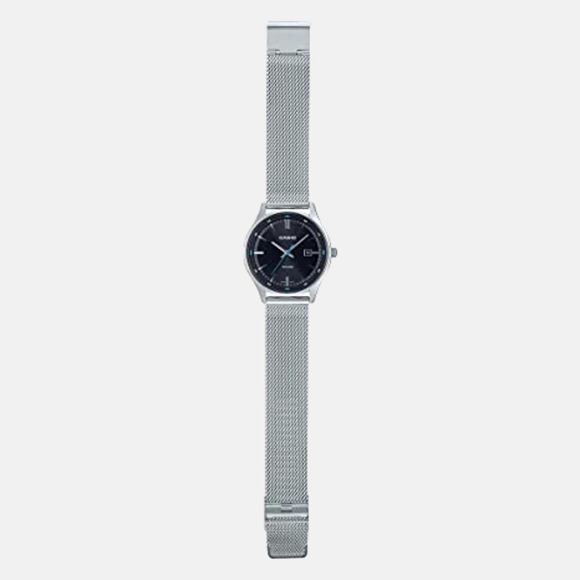 Enticer Men Quartz Black Dial Analog Stainless Steel Watch A2106