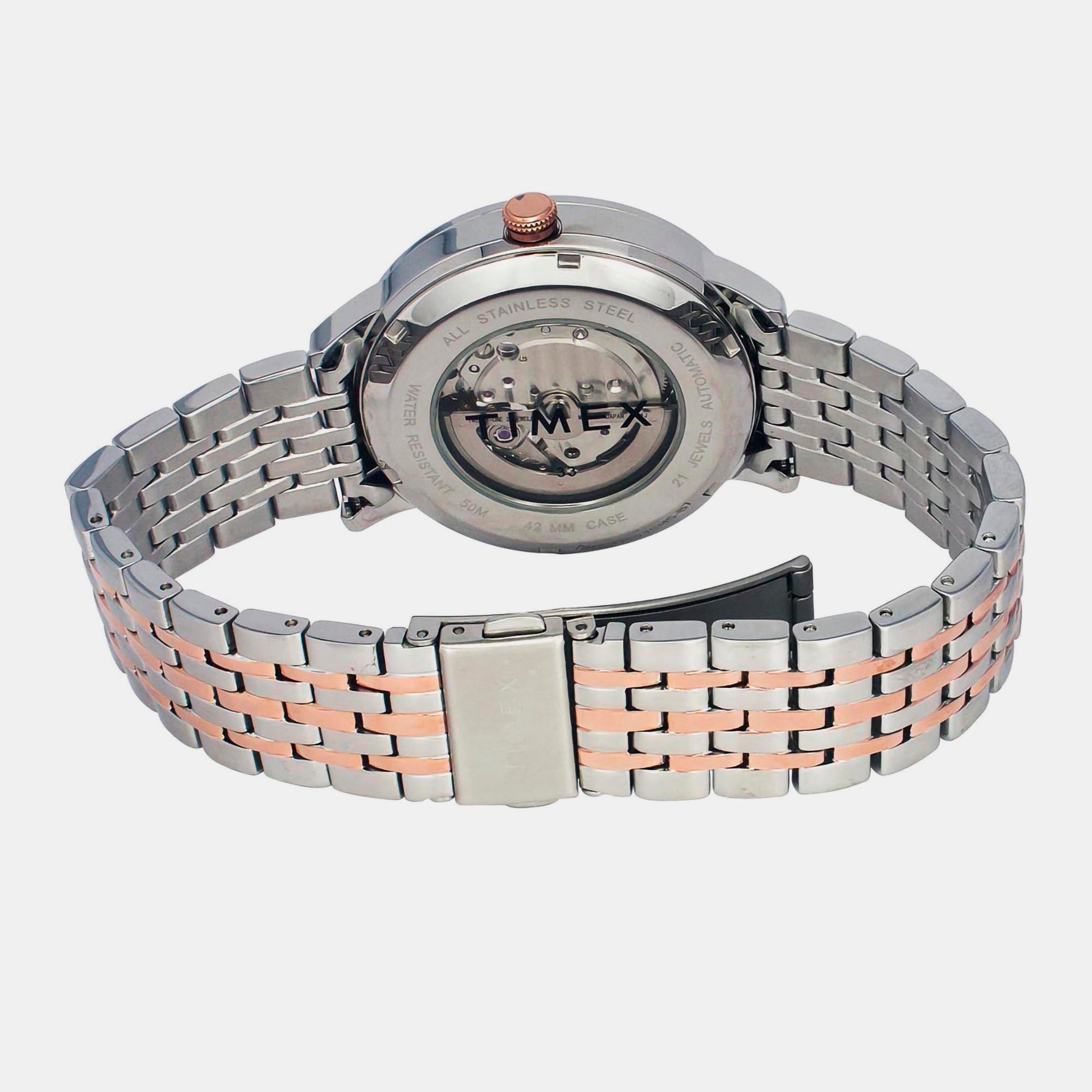 E Class Men Automatic Silver Dial Analog Stainless Steel Watch TWEG23503