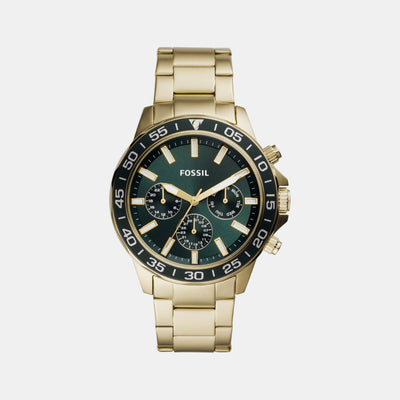 Bannon Men Quartz Green Dial Multi-Function Stainless Steel Watch BQ2493